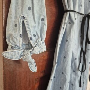 Old Navy Light Blue Denim Shirt-Dress